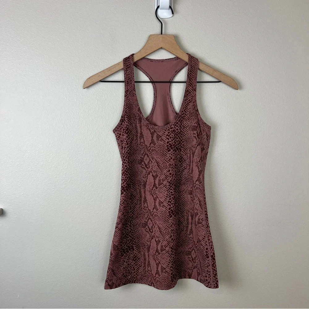 Lululemon Cool Racerback Tank Desert Snake Bark Berry